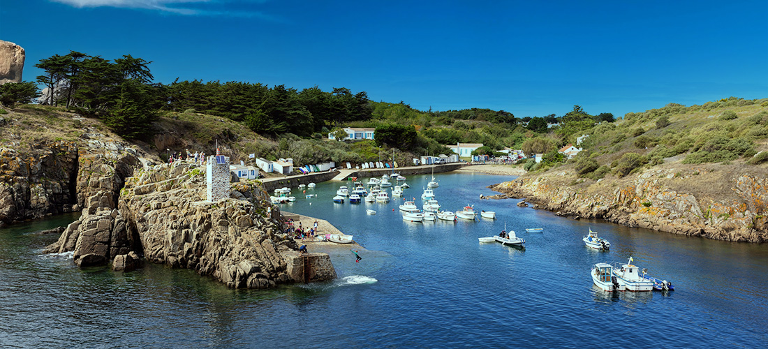 L'ile d'Yeu, La le port sde la Meule. Le Littoral Vendéen - Le Gîte de la Belle Élise est Location saisonnière entre Océan et Marais à Saint Jean de Monts en Vendée.