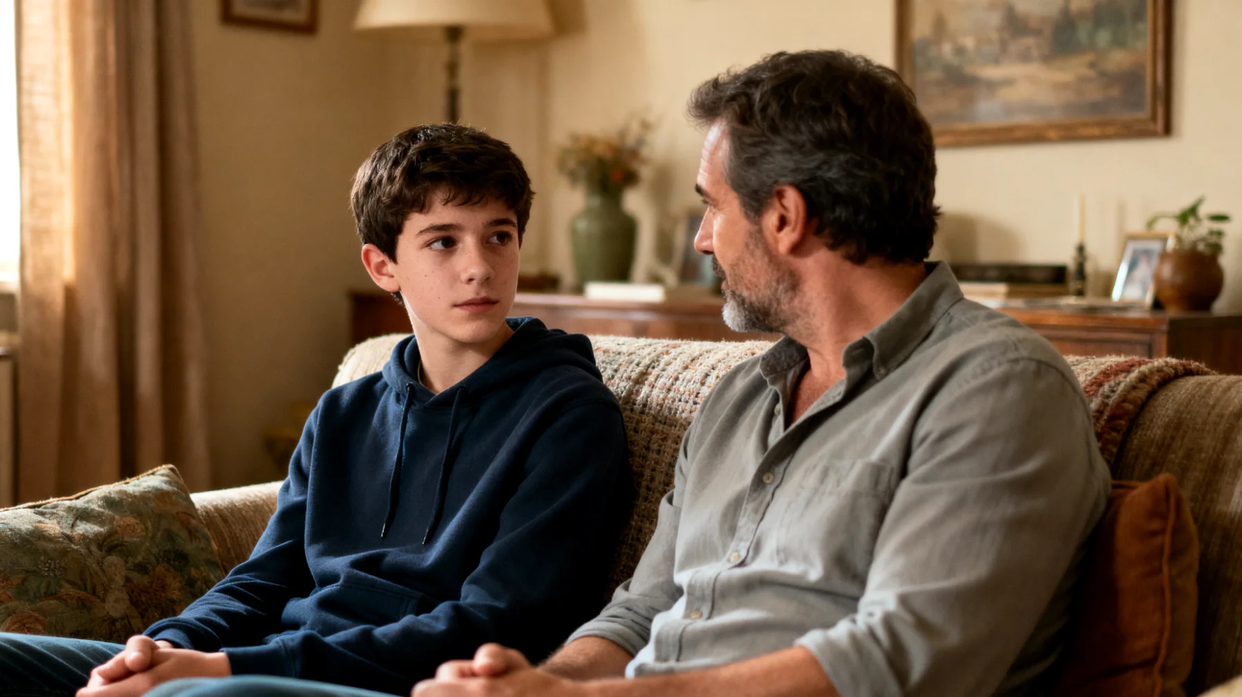 Comment un papa peut-il créer et maintenir un dialogue affectif authentique avec ses adolescents dans un contexte où les émotions sont souvent refoulées ou exprimées de manière conflictuelle ?"